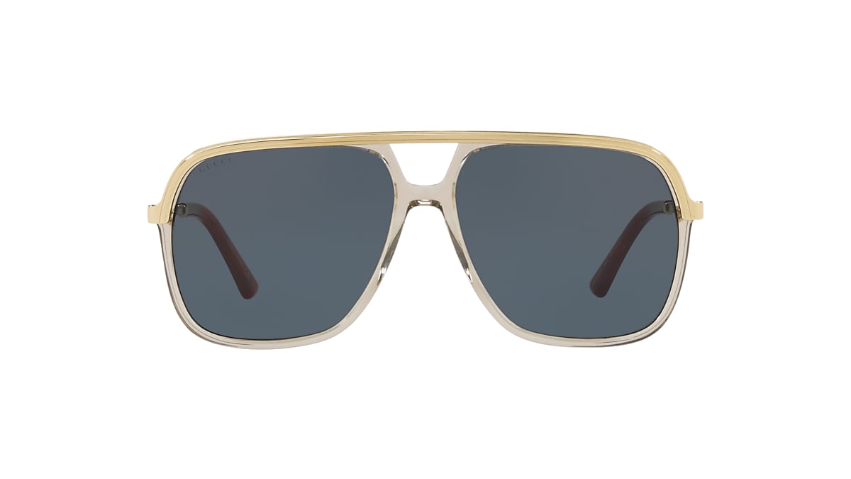 Gucci GG0200S 57 Blue & Brown Light Sunglasses | Sunglass Hut USA