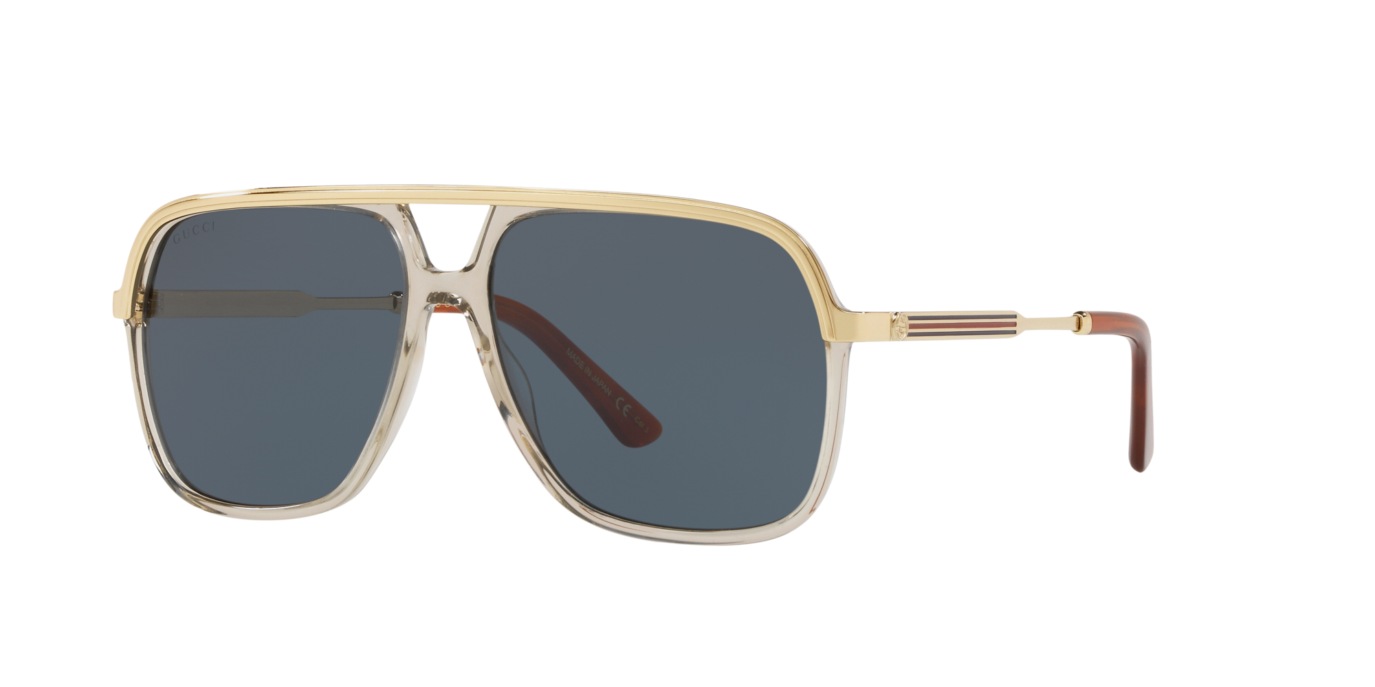 gucci blue tint sunglasses