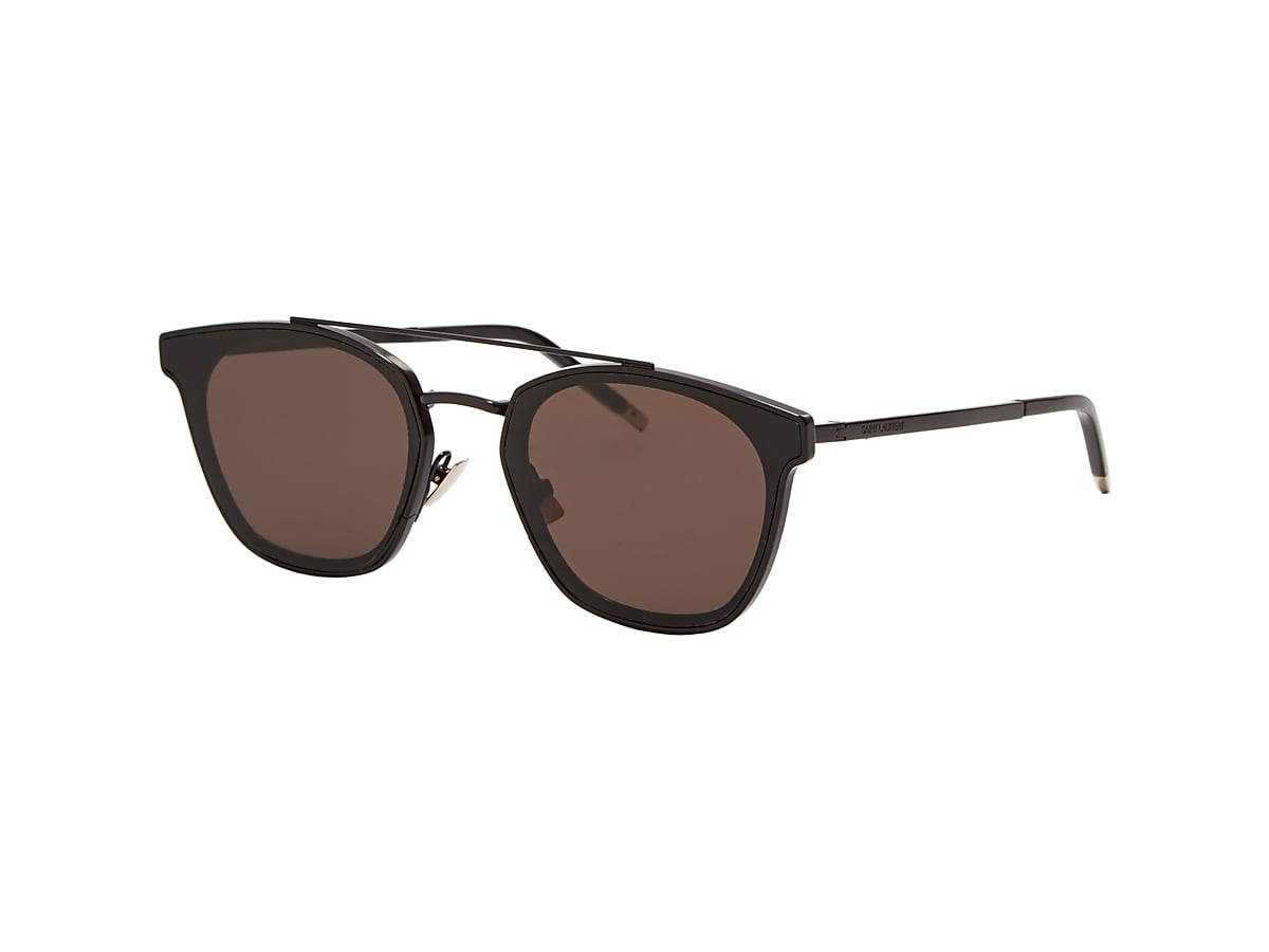 SAINT LAURENT SL Black Matte - Unisex Sunglasses, Grey Lens