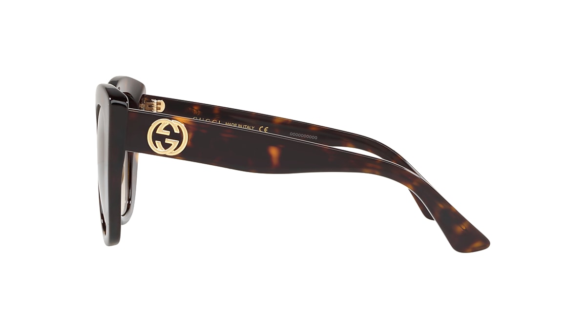 Gucci 52 Brown & Tortoise Sunglasses | Sunglass Hut USA