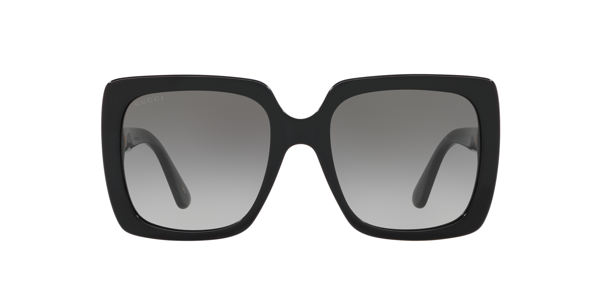 Gucci Women's Square Black Grey Gradient Sunglasses|black
