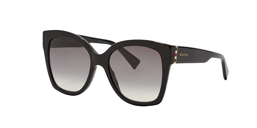 Gucci GG0459S 54 Grey & Black Shiny Sunglasses | Sunglass Hut United ...