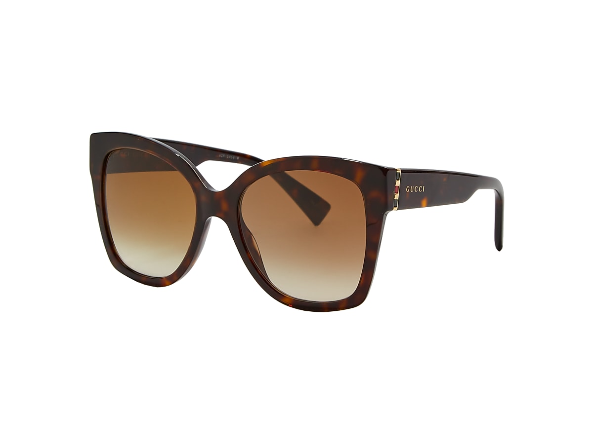 Gucci GG0459S XXS (54 - 19) with Brown lenses and Tortoise frame