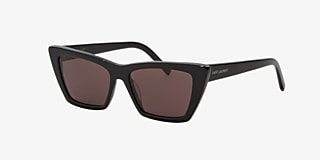 Saint Laurent Grey Cat Eye Ladies Sunglasses SL 276 MICA 001 53  889652205076 - Sunglasses - Jomashop