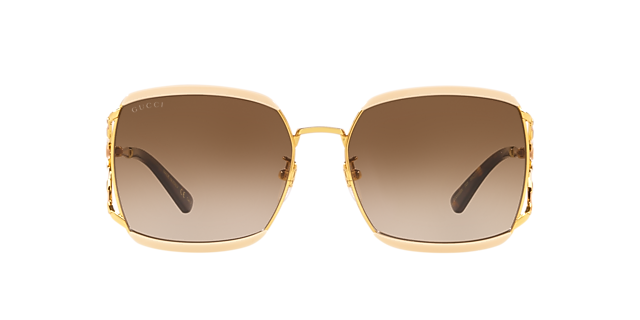 Gucci, Accessories, Gucci Sunglasses Gg053sn 00 Black Gold Grey Gradient  Lens Women Authentic