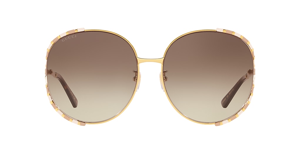 Gucci Gg0595s Brown & Yellow Sunglasses | Sunglass Hut USA