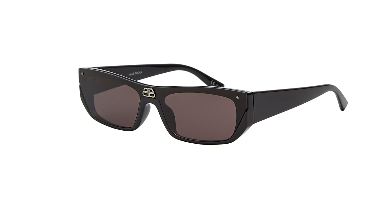 Balenciaga BB0080S XXS (42 - 00) with Grey lenses and Black
