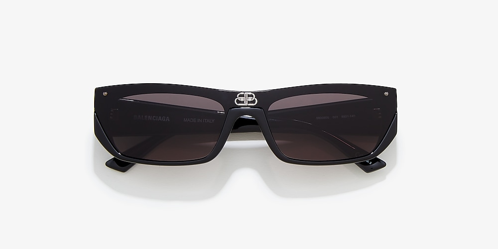 Balenciaga 42 Grey & Black Sunglasses | Sunglass Hut USA