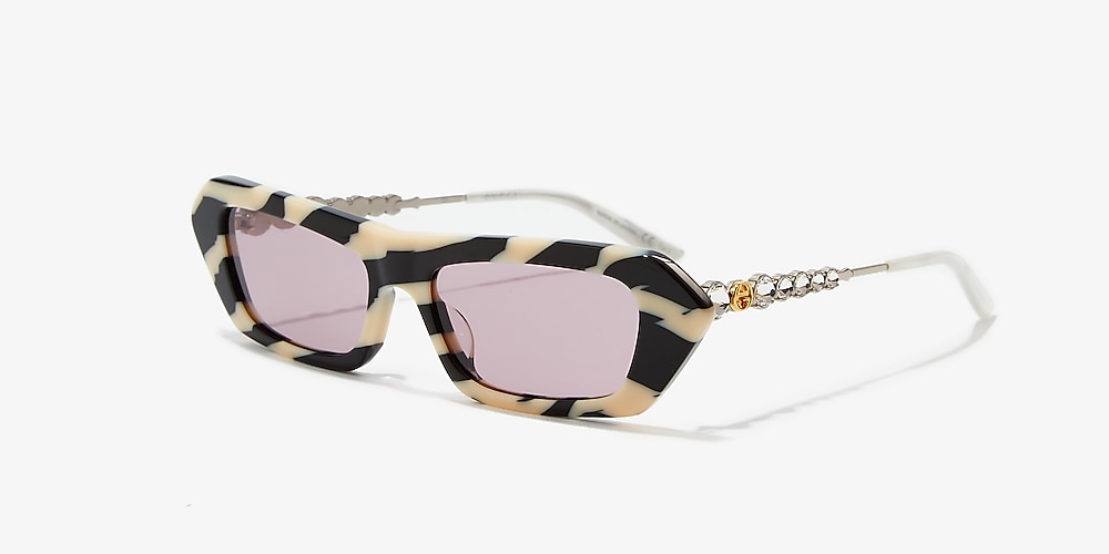 Gucci GG0642S 56 Purple & Black Ivory Sunglasses | Sunglass Hut United  Kingdom