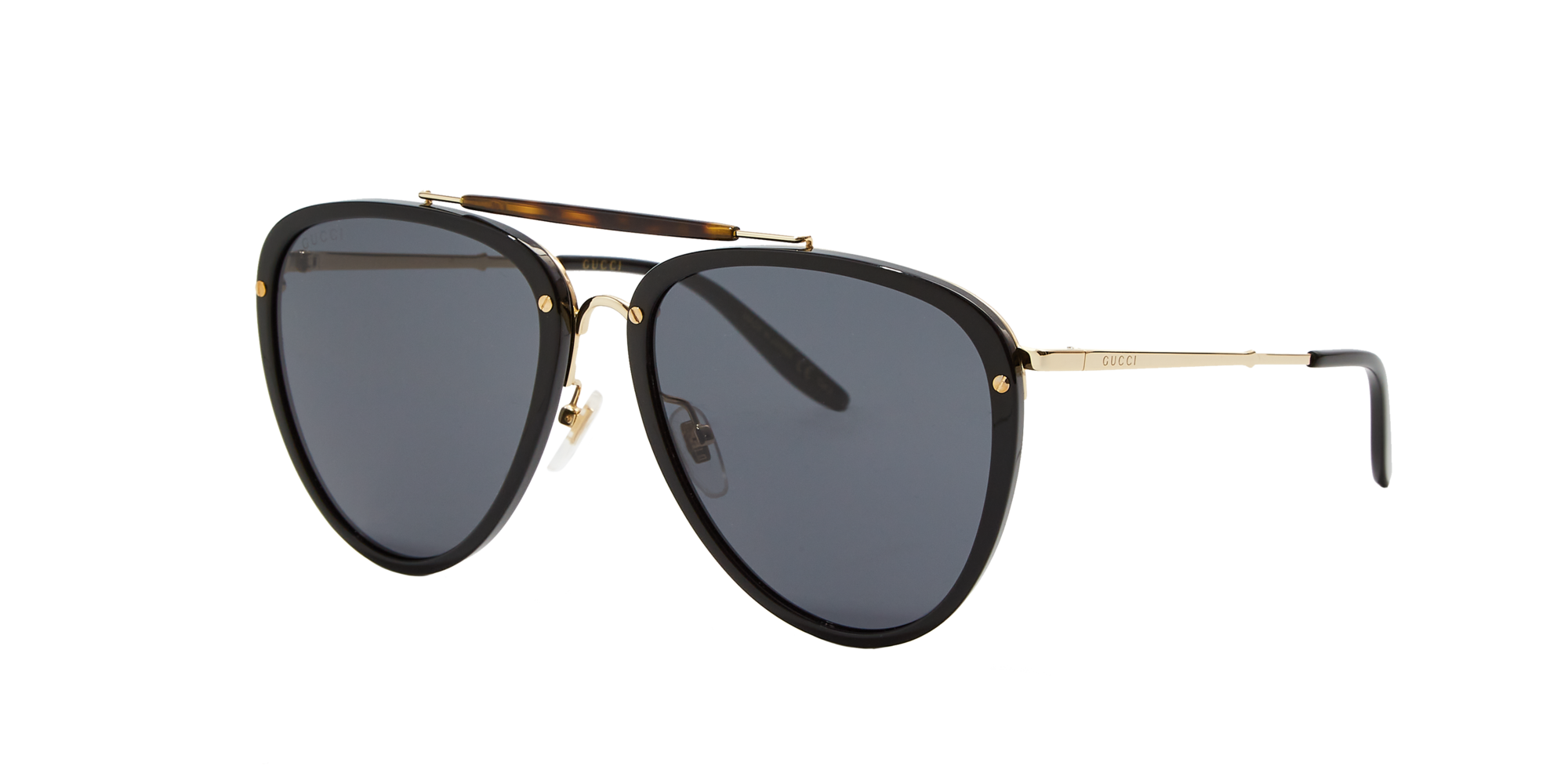 gucci sunglasses aviator black