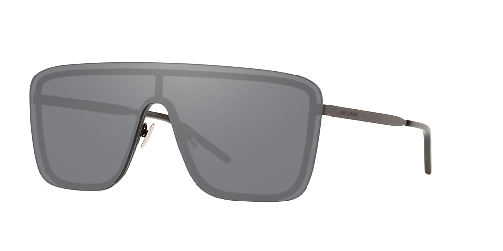 Saint Laurent SL364 Grey Mirror & Black Matte Sunglasses | Sunglass Hut USA