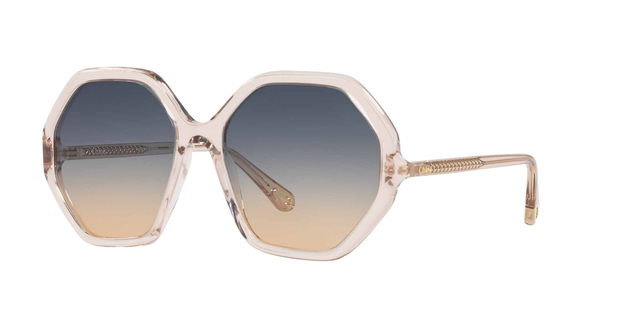 Chloé Ch0008s Pink Female Sunglasses In Green Gradient | ModeSens