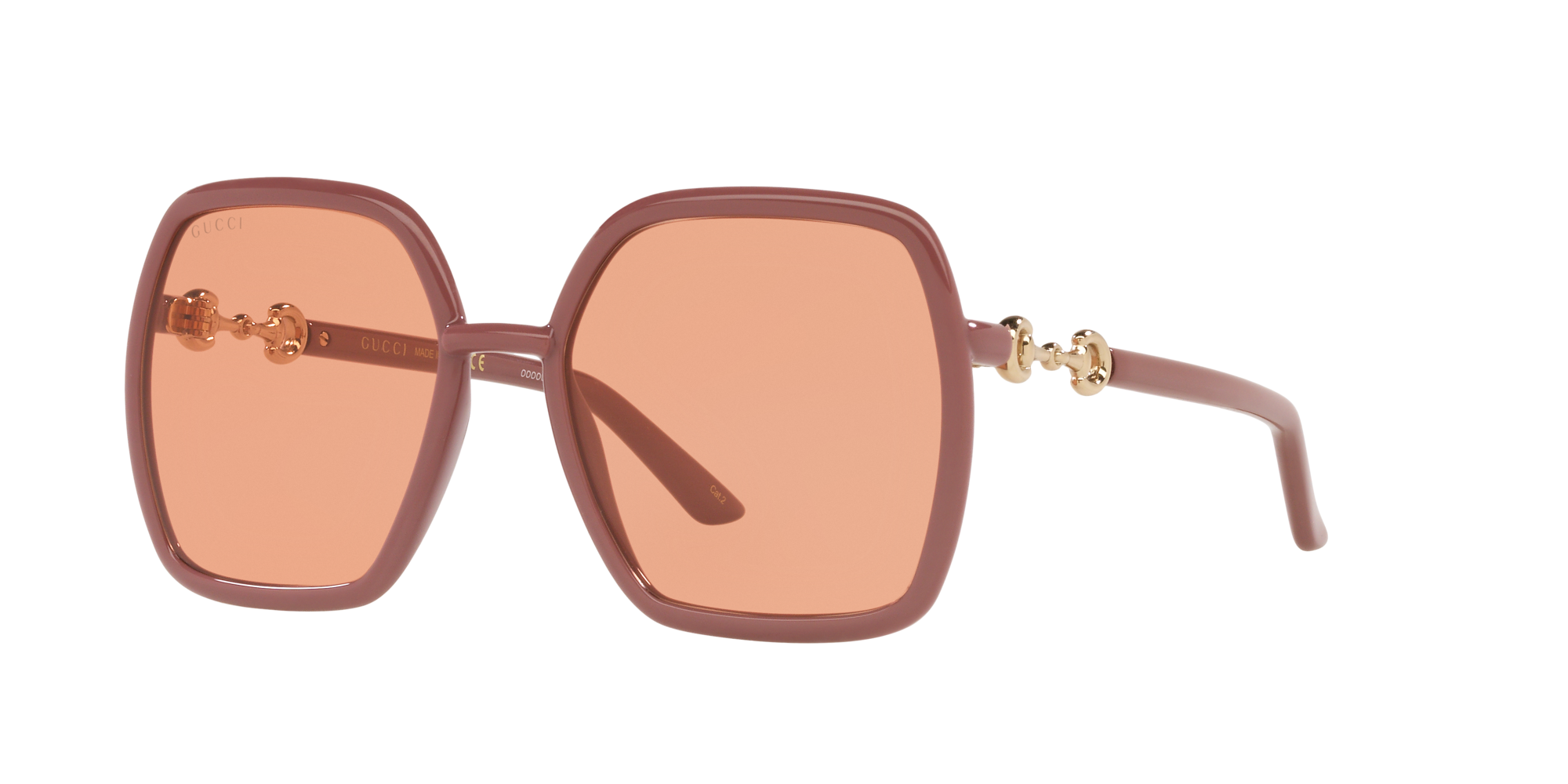 Gucci Gg0890s Squareframe Glass And Acetate Sunglasses In Orange