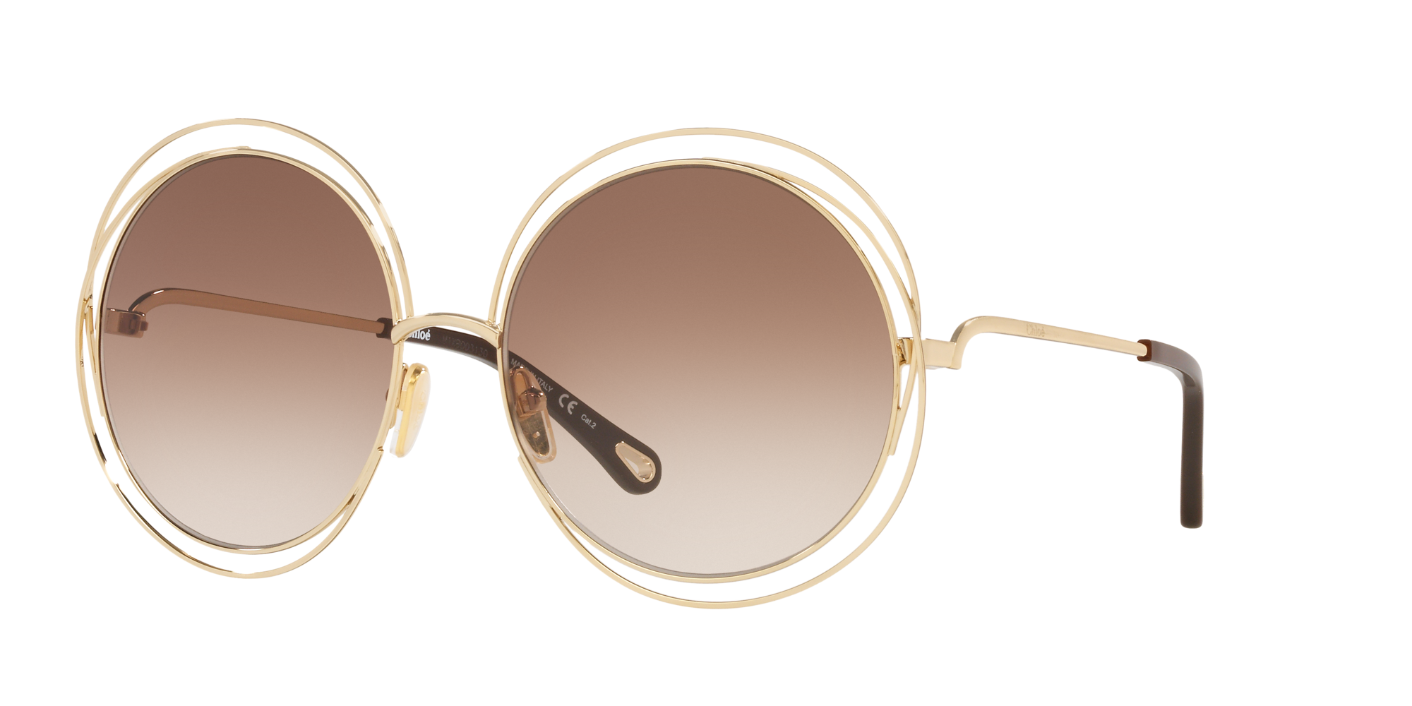 Chloé Unisex Sunglasses, Ch0045s In Brown Grad