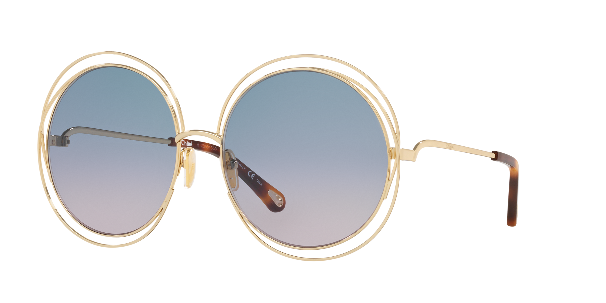 Chloé Unisex Sunglasses, Ch0045s In Blue Grad
