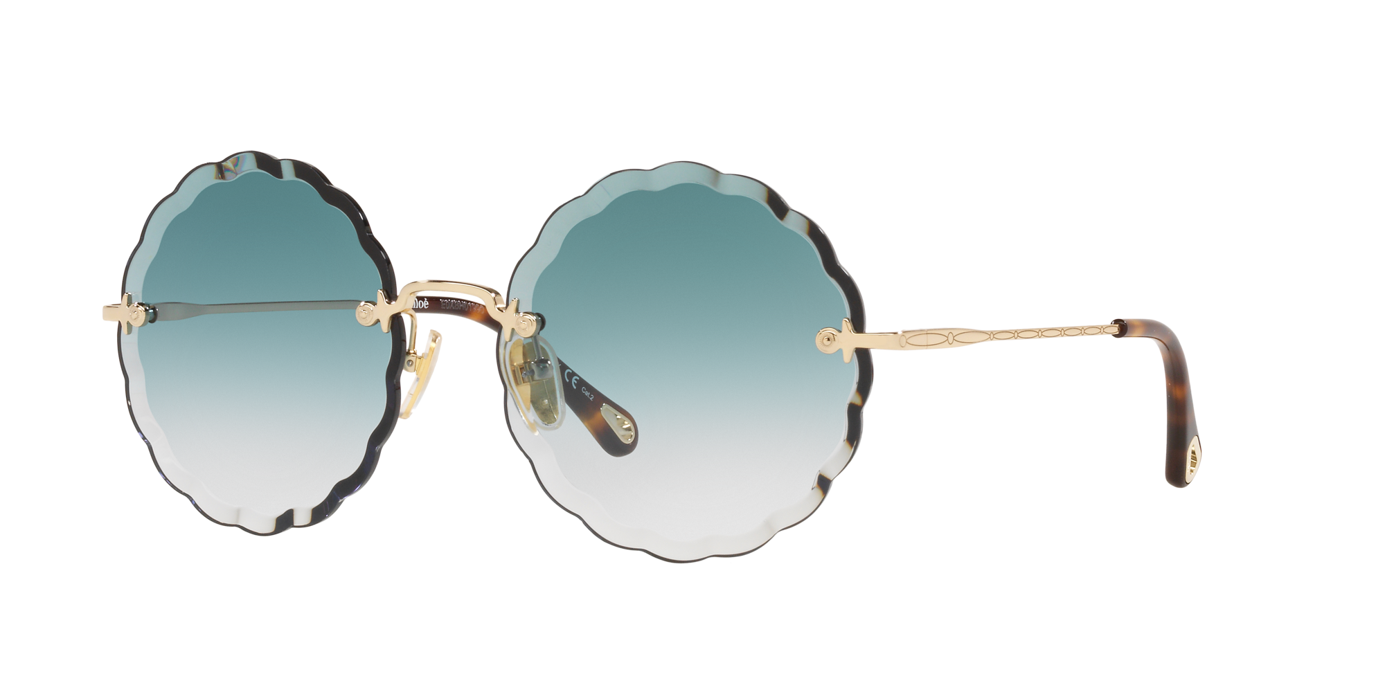 Chloé Unisex Sunglasses, Ch0047s 6n000348 In Blue Gradient