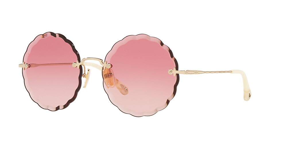 Chlo CH0047S 60 Pink Gradient Transparent Grey Sunglasses