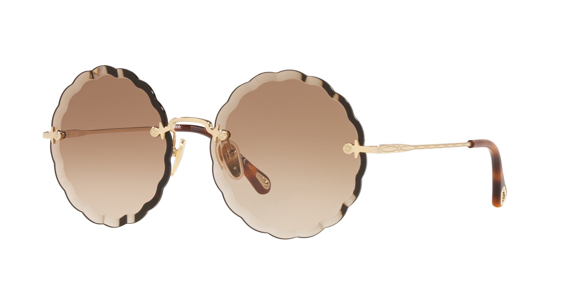 IetpShops GB - Womens Octagonal Metal Sunglasses Gold - Gold 'Rosie' sunglasses  Chloé