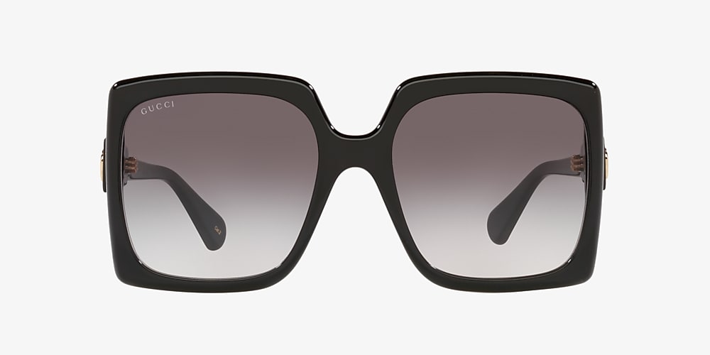 beproeving Aan bungeejumpen Gucci GG0876S 60 Grey & Black Sunglasses | Sunglass Hut USA