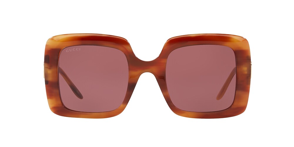 Gucci GG0896S 52 Purple & Brown Sunglasses | Sunglass Hut USA