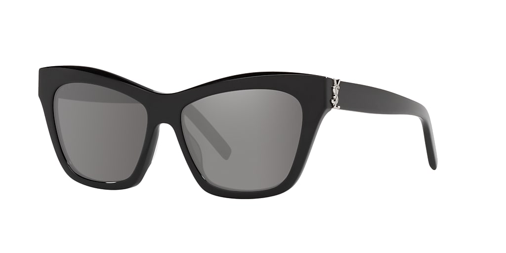 Saint Laurent SL M79 56 Silver & Black Sunglasses | Sunglass Hut USA