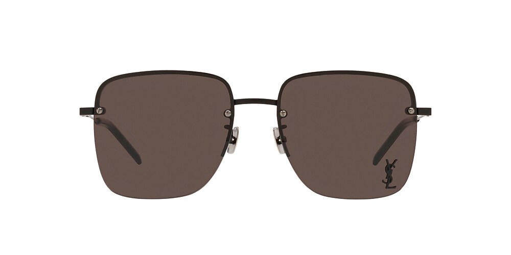Saint Laurent SL 312 M-001 58 Black & Black Sunglasses | Sunglass