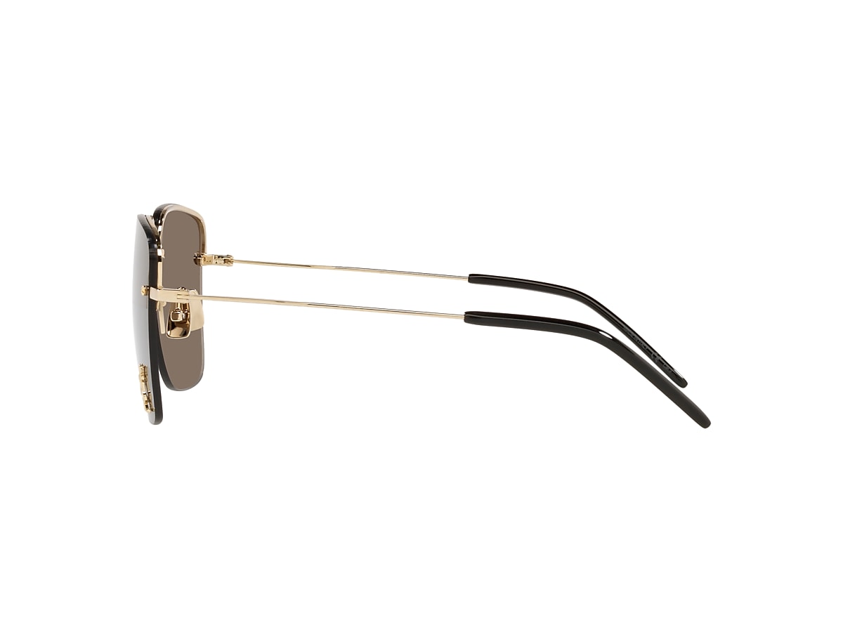 Gucci MEN GLASSES SUNGLASSES - Gold 'SL 312 M' sunglasses with