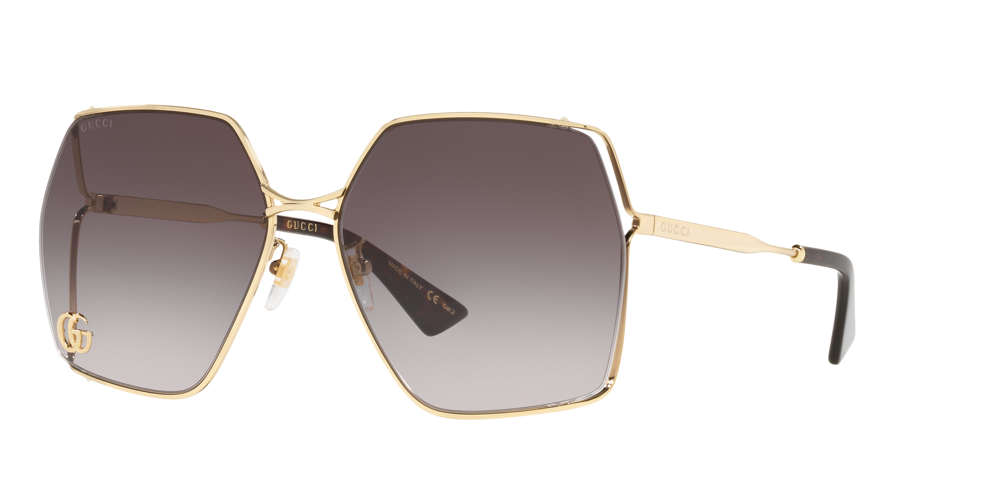 Gucci Woman Sunglasses Gg0817s In Grey | ModeSens