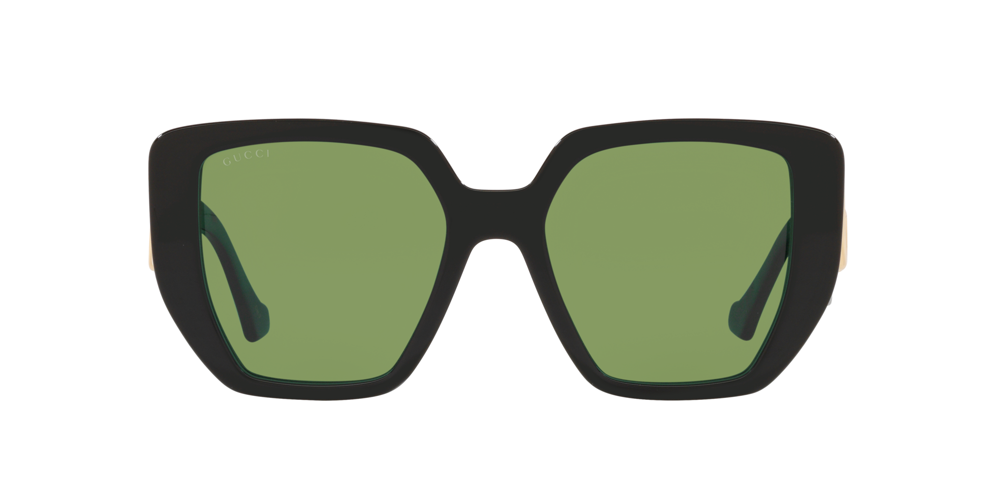 Gucci Oversized Sunglasses Tortise/Green (GG0226S-006-56)