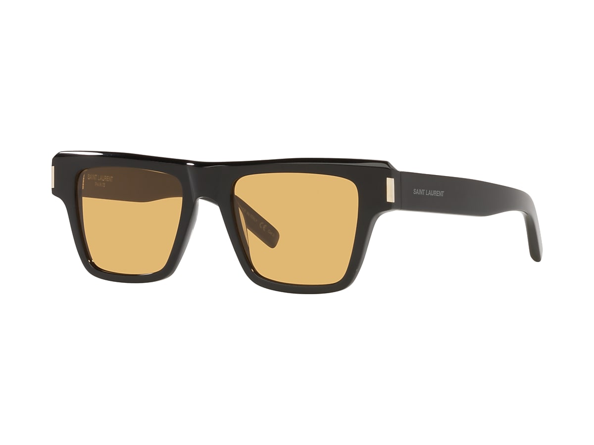 SAINT LAURENT SL 469-004 Black - Man Sunglasses, Yellow Lens