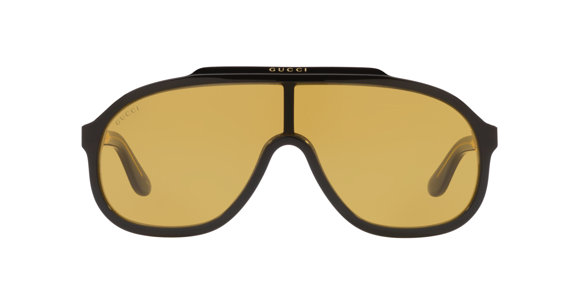 Gucci Eyewear logo-engraved tinted sunglasses - Yellow
