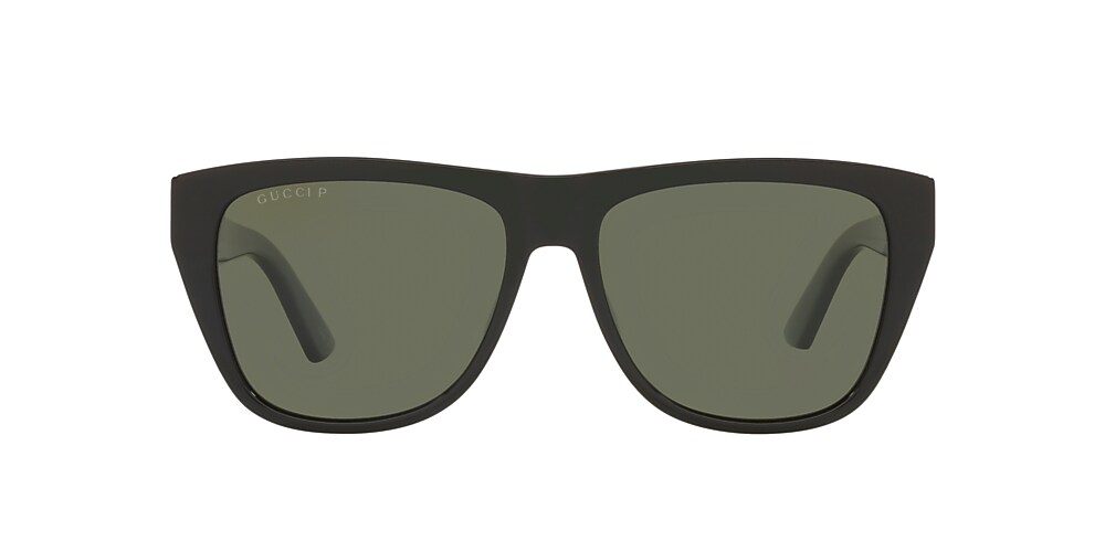 Gucci GG0926S 57 Green & Black Polarized Sunglasses | Sunglass Hut USA