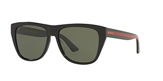 Gucci GG0926S 57 Green & Black Polarized Sunglasses | Sunglass 