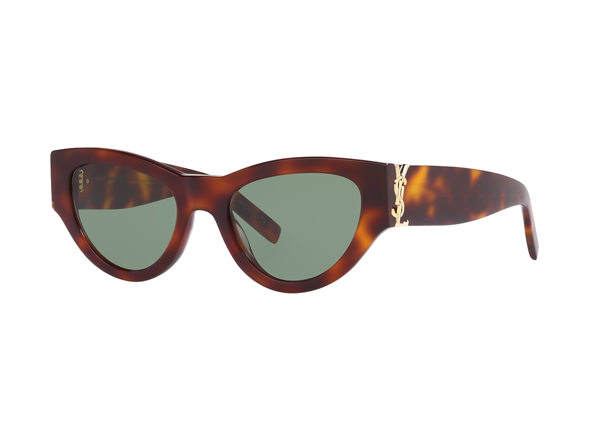 Saint Laurent SL572 53 Brown & Green Sunglasses