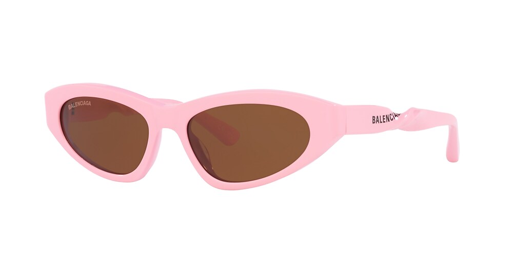 Pink best sale balenciaga sunglasses