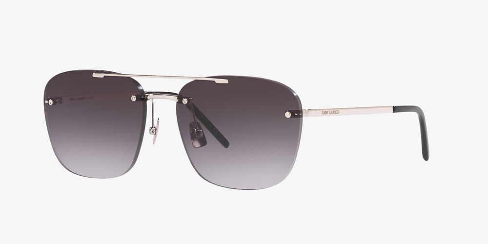SAINT LAURENT Sunglasses SL 309 Rimless 002 Silver 2023