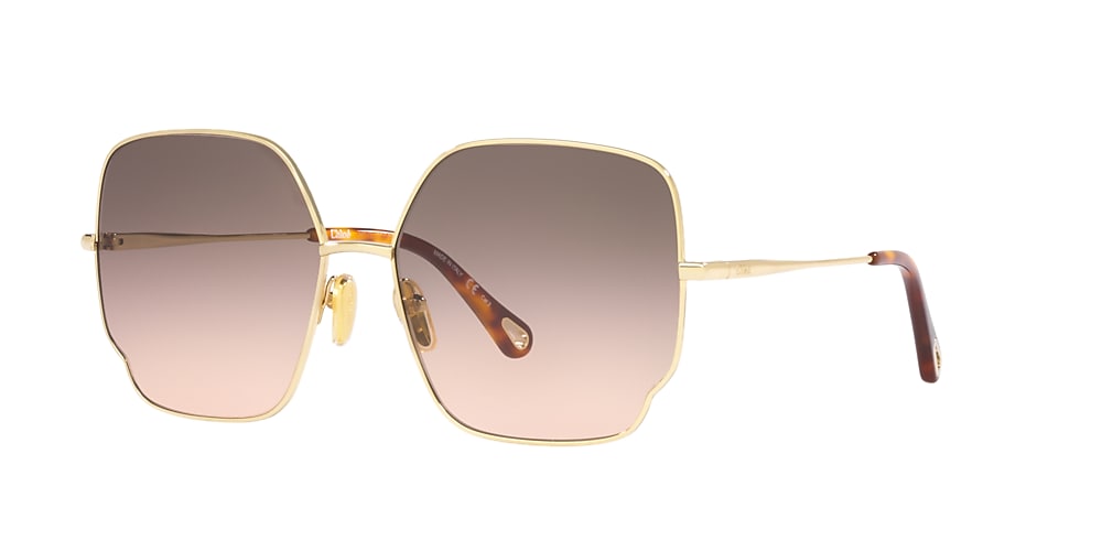 Chloe shop gold sunglasses