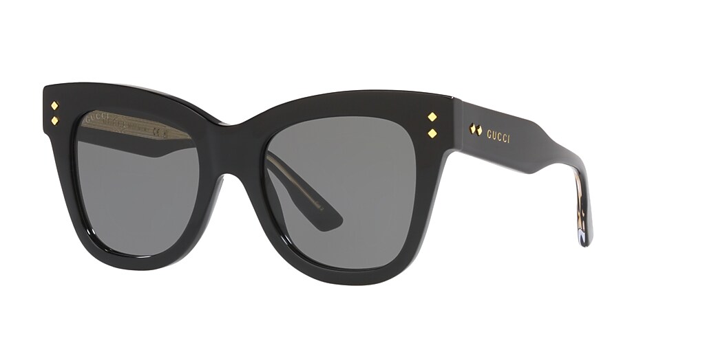Gucci GG1082S 52 Black & Black Sunglasses | Sunglass Hut United Kingdom