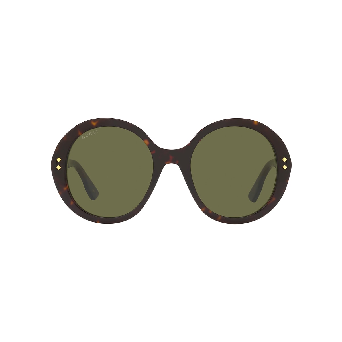 Gucci GG1081S XXS 54 22 with Green lenses and Brown frame Sunglass Hut