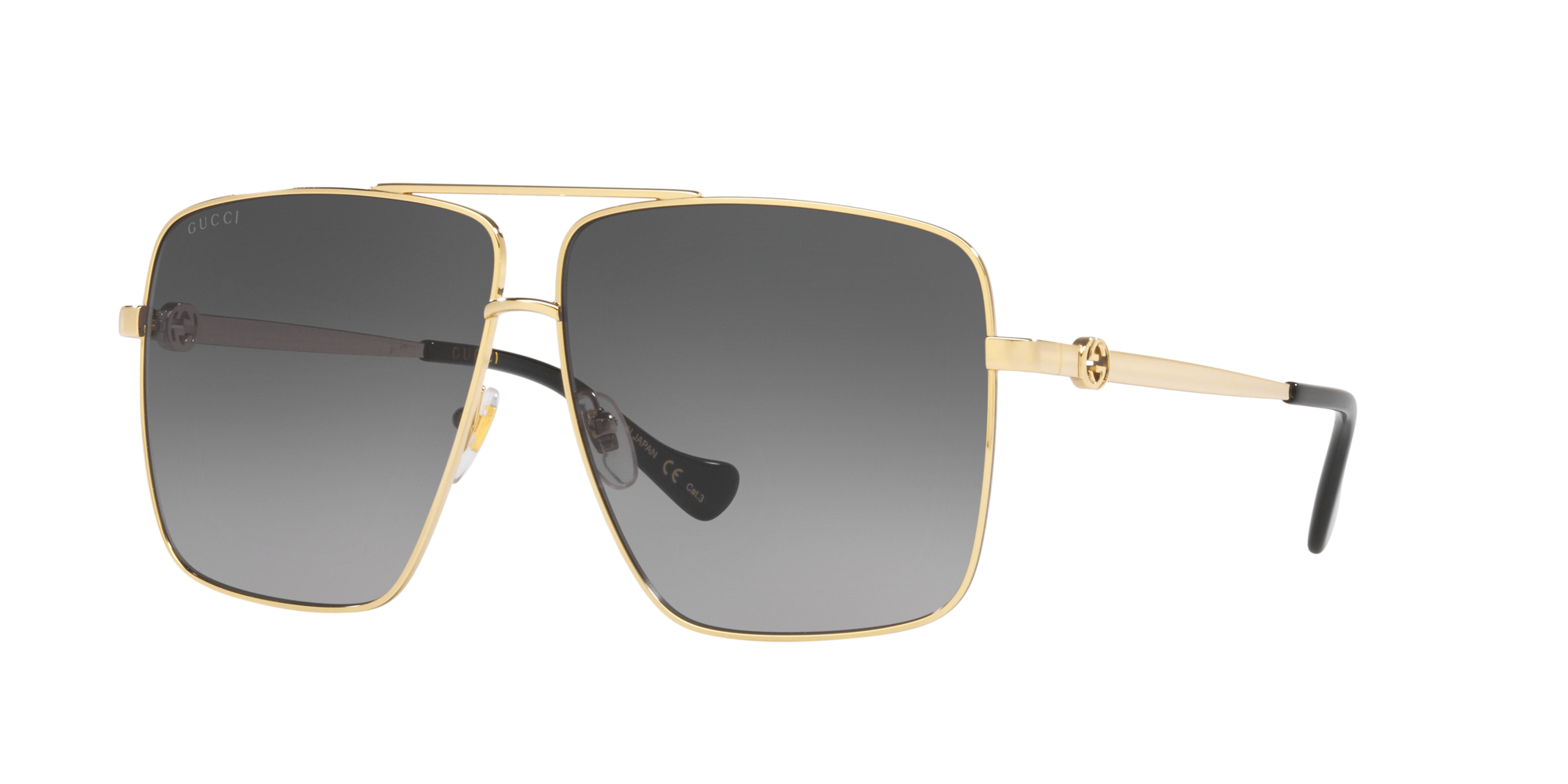 Gucci GG0734S M 004 Navigator Sunglasses