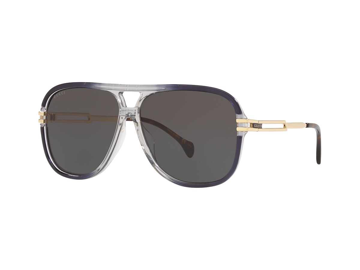 gucci aviator sunglasses black and gold
