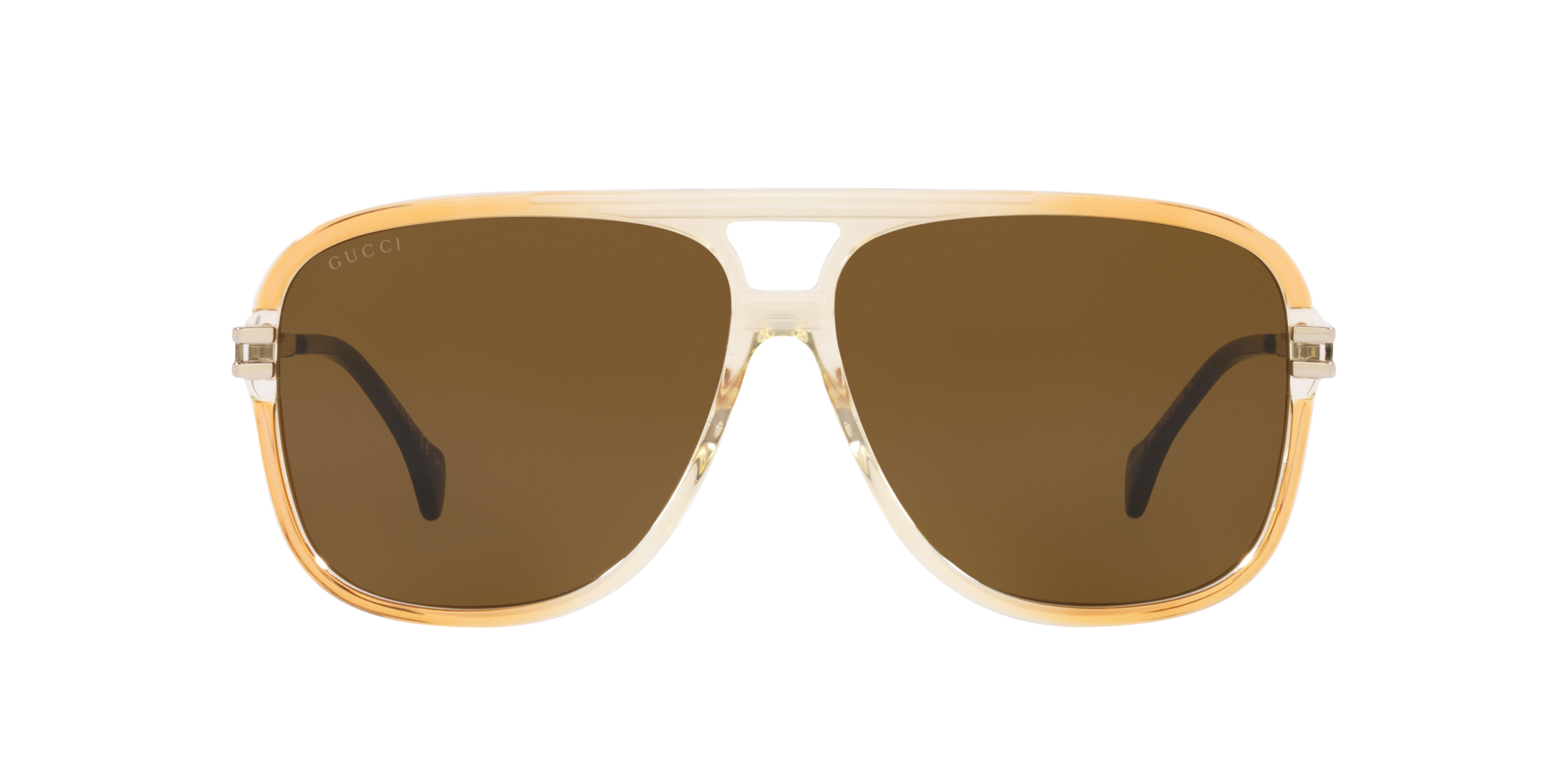 Gucci GG1105S 63 Silver & Orange Sunglasses | Sunglass Hut USA
