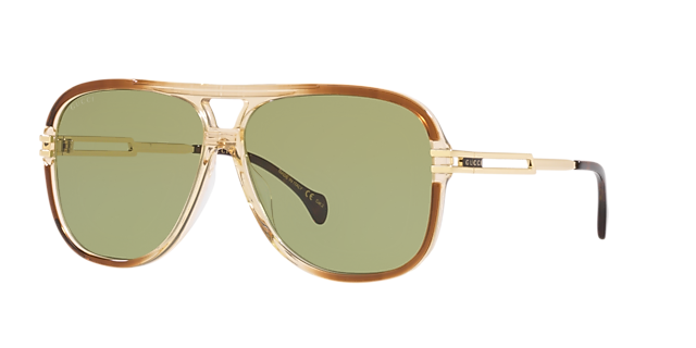 Gucci GG1105S 63 Silver & Orange Sunglasses | Sunglass Hut USA