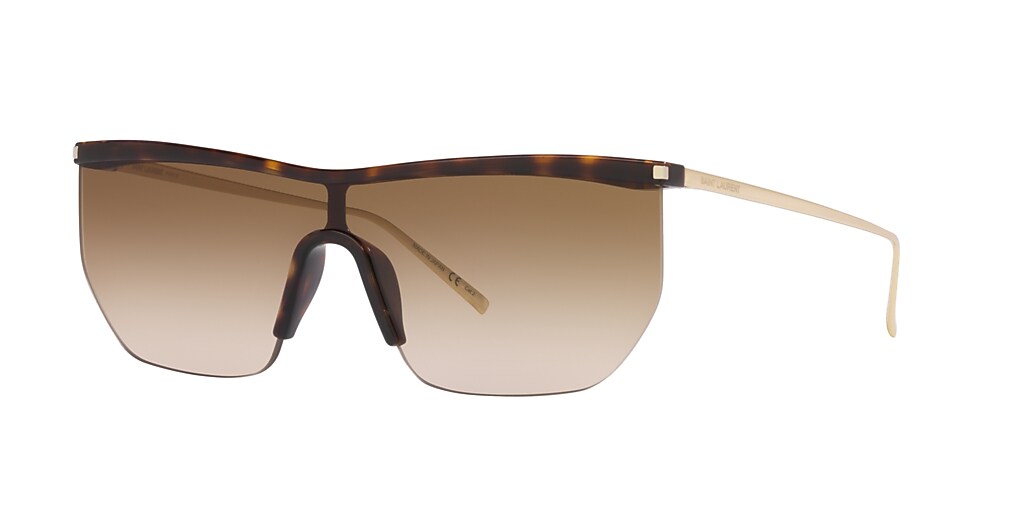 Saint Laurent SL 519 Gold & Brown Sunglasses | Sunglass Hut USA