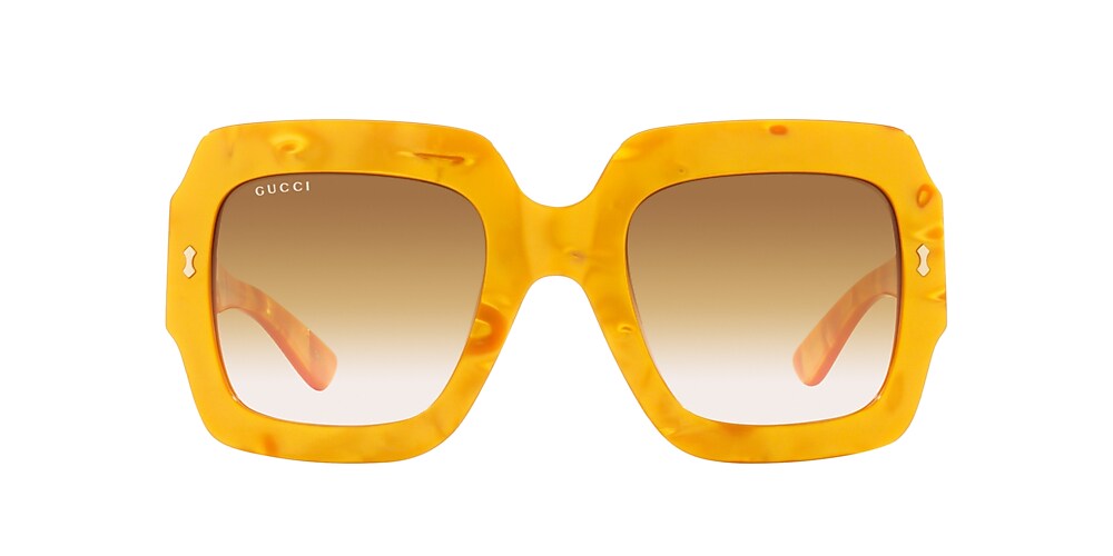 Yellow sales square sunglasses