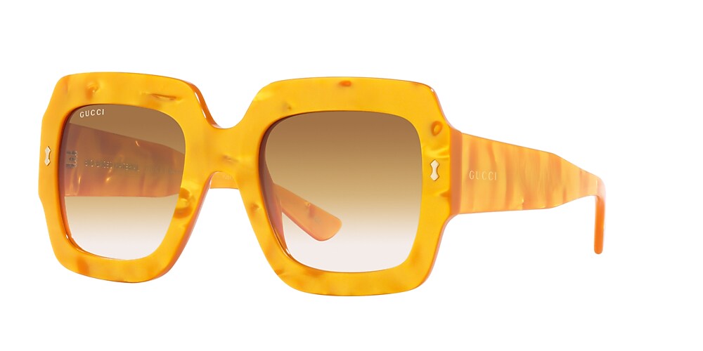 Yellow best sale frame sunglasses