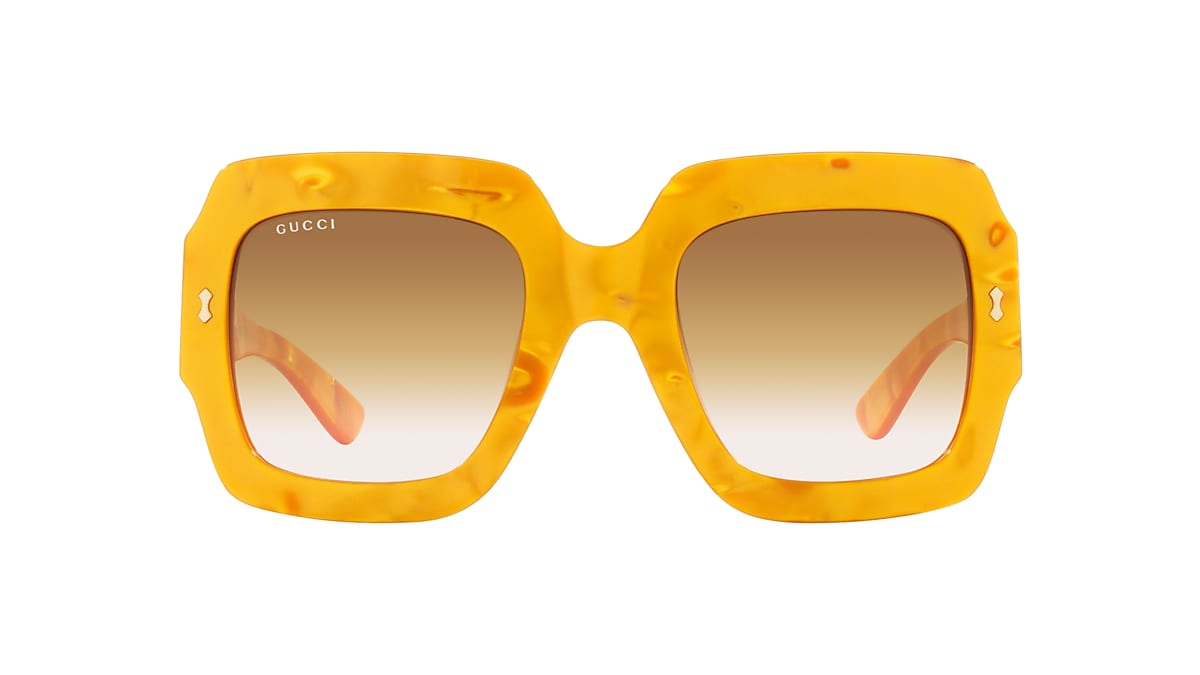 Gucci yellow 2024 tint sunglasses