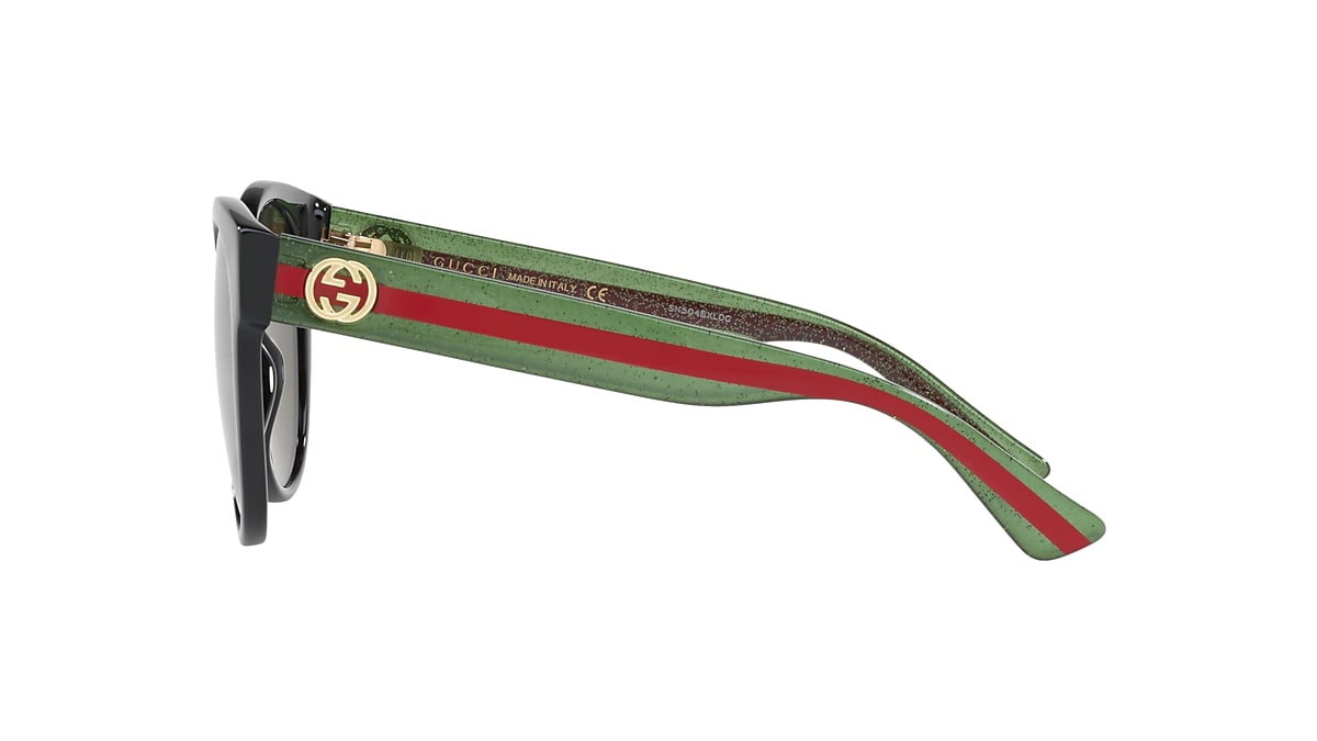 vaskepulver ketcher lidelse Gucci GG0035SN 54 Green & Black Sunglasses | Sunglass Hut USA