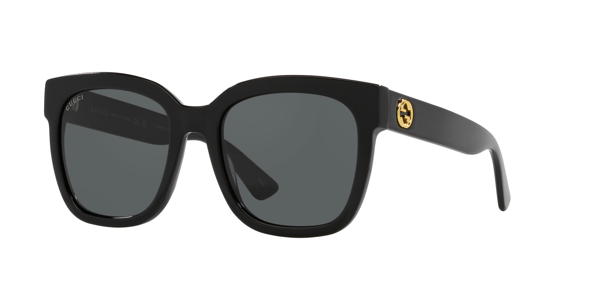 Gucci Woman Sunglasses Gg0034sn In Black