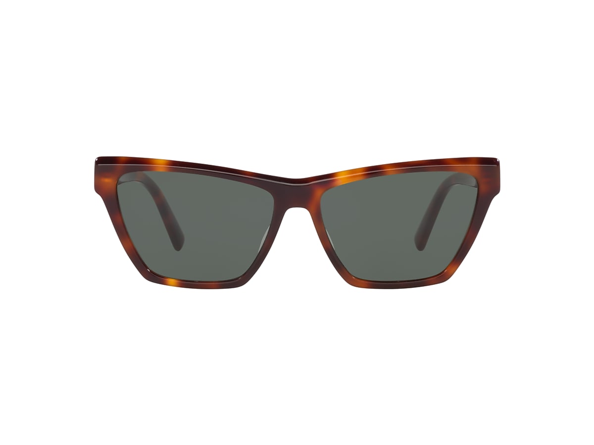Saint Laurent SL M103 58 Green & Brown Sunglasses | Sunglass Hut 